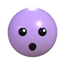 A 3D character face